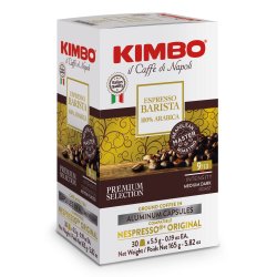 Kimbo Espresso Barista 100% Arabica Capsule de café Medium-dark roast 30 pièce(s)