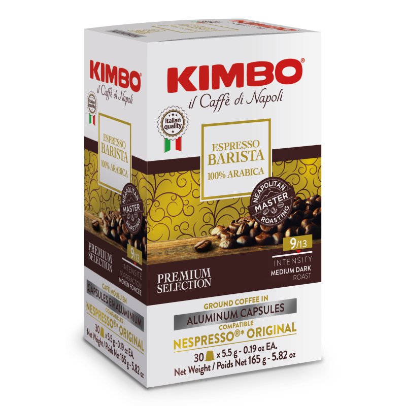 Kimbo Espresso Barista 100% Arabica Coffee capsule Medium-dark roast 30 pc(s)
