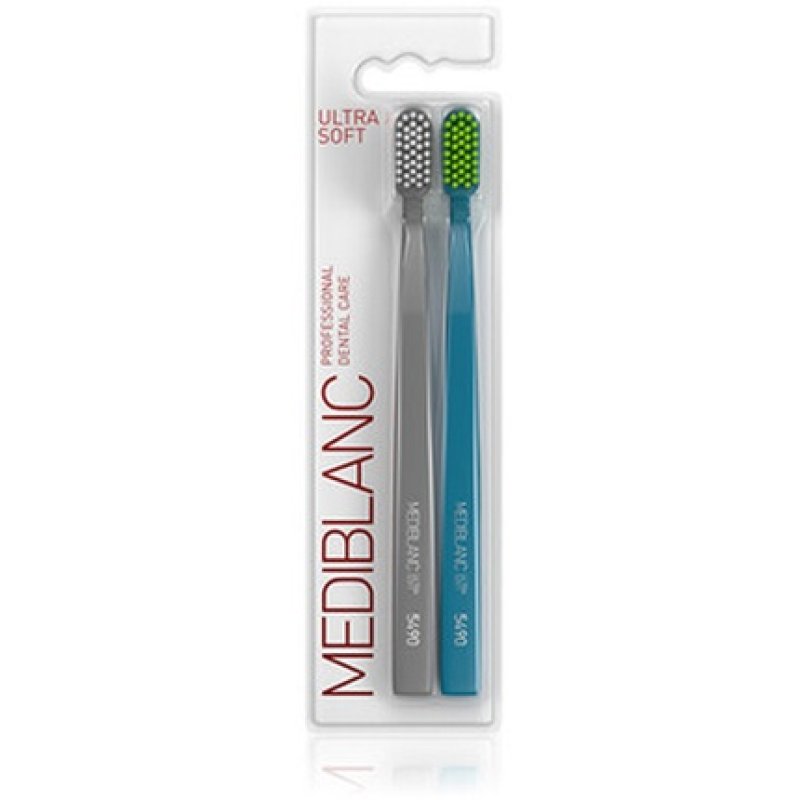 Mediblanc Ultra Soft Grayblue Toothbrush 2 Pcs