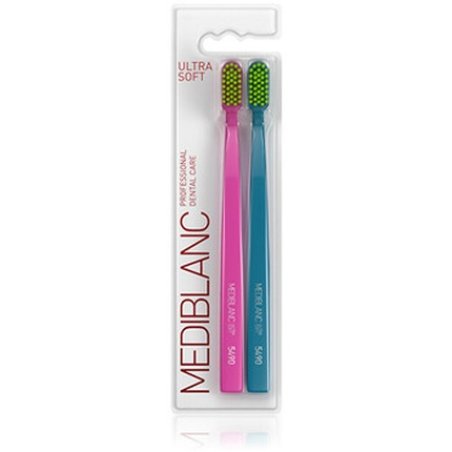 Mediblanc Ultra Soft Pinkblue Toothbrush 2 Pcs