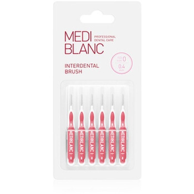 Mediblanc Interdental Brush Shape I 04 Mm Pink