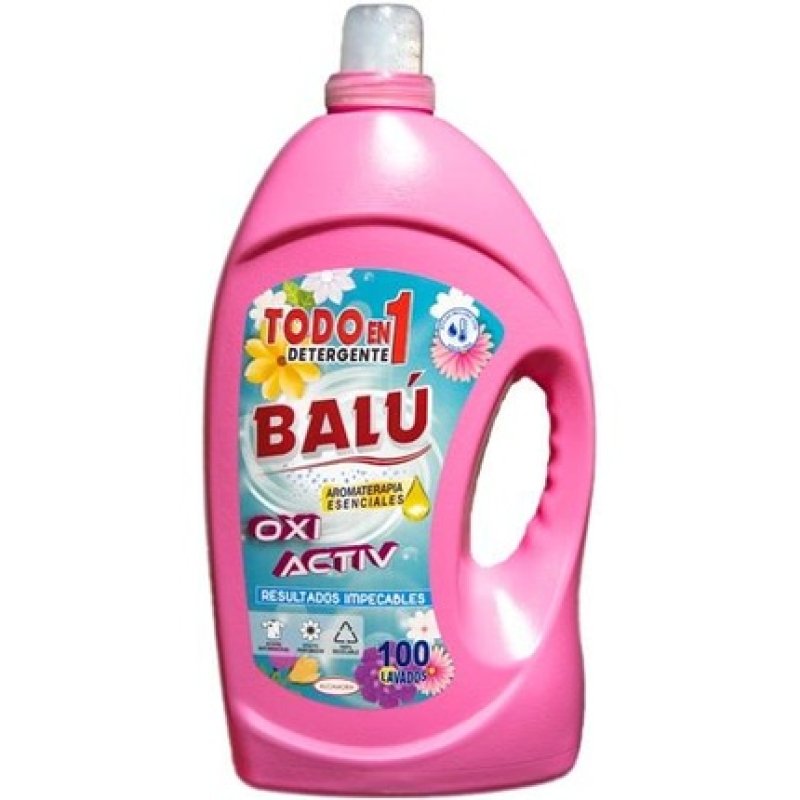 Balu Allinone Liquid Detergent 100 Washes Oxi Activ 5 Liters