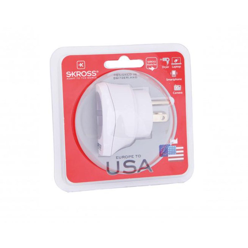 § $ Skross Country Travel Adapter Europe to USA