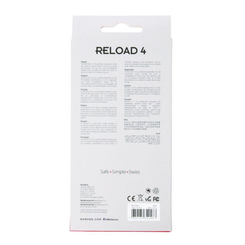 Skross Reload 4 Lithium 4000 mAh White