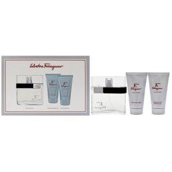 Salvatore Ferragamo F By Ferragamo Pour Homme Eau De Toilette 100 Ml With Shower Gel 75 Ml And After Shave Balm 75 Ml