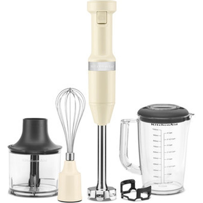KitchenAid 5KHBV83EAC Immersion blender 180 W Cream, Stainless steel
