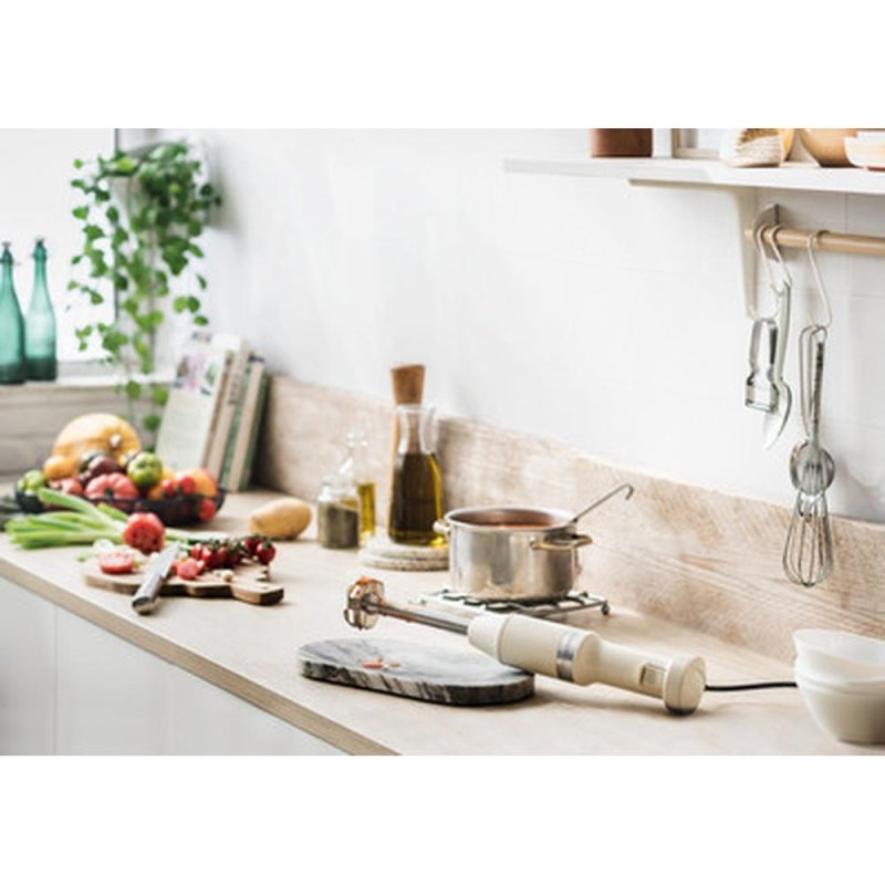 KitchenAid 5KHBV83EAC Mélangeur par immersion 180 W Crème, Acier inoxydable