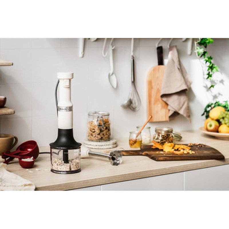 KitchenAid 5KHBV83EAC Immersion blender 180 W Cream, Stainless steel