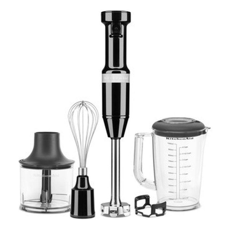 KitchenAid 5KHBV83EOB Immersion blender 180 W Black, Stainless steel