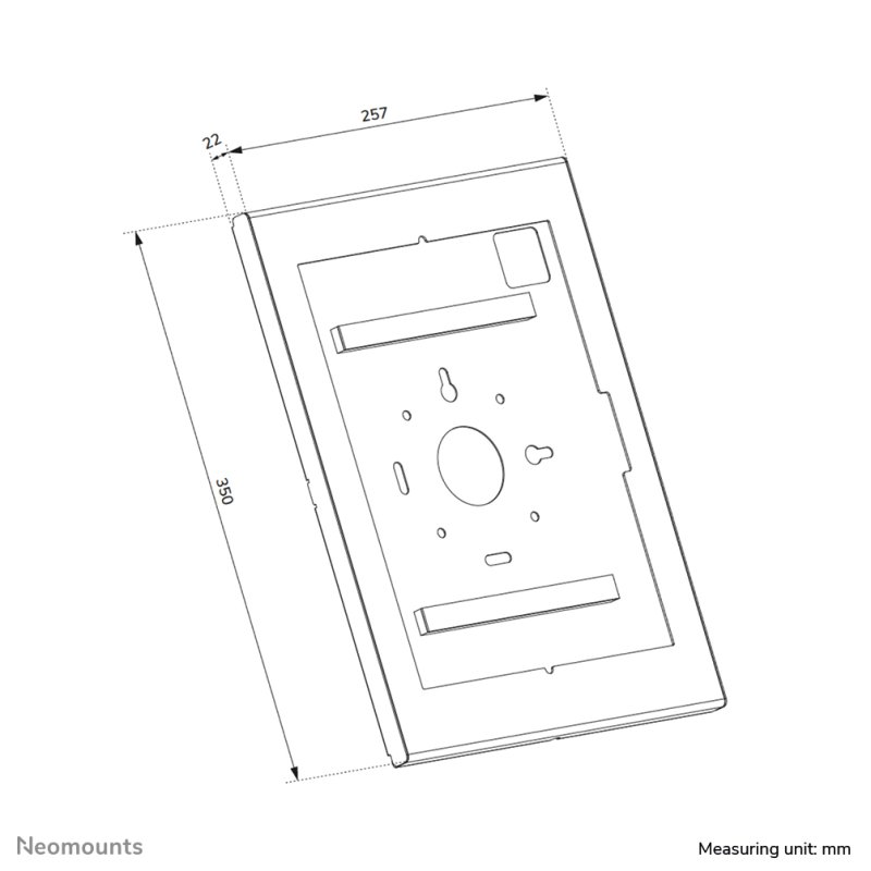 Neomounts WL15-602BL1 Boîtier de tablette - 12.4-13" | 31,5-33 cm - verrouillable
