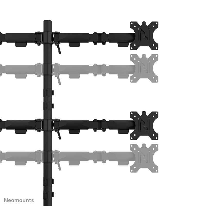 Neomounts DS60-600BL2-2 Quadruple monitor arm 10-32"