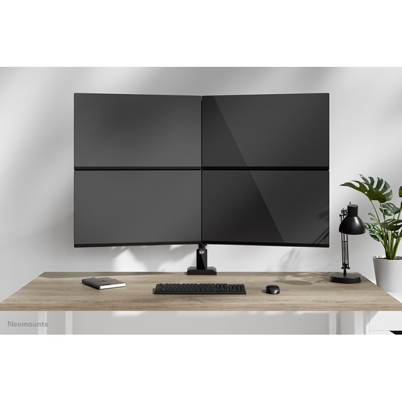 Neomounts DS60-600BL2-2 Quadruple monitor arm 10-32"