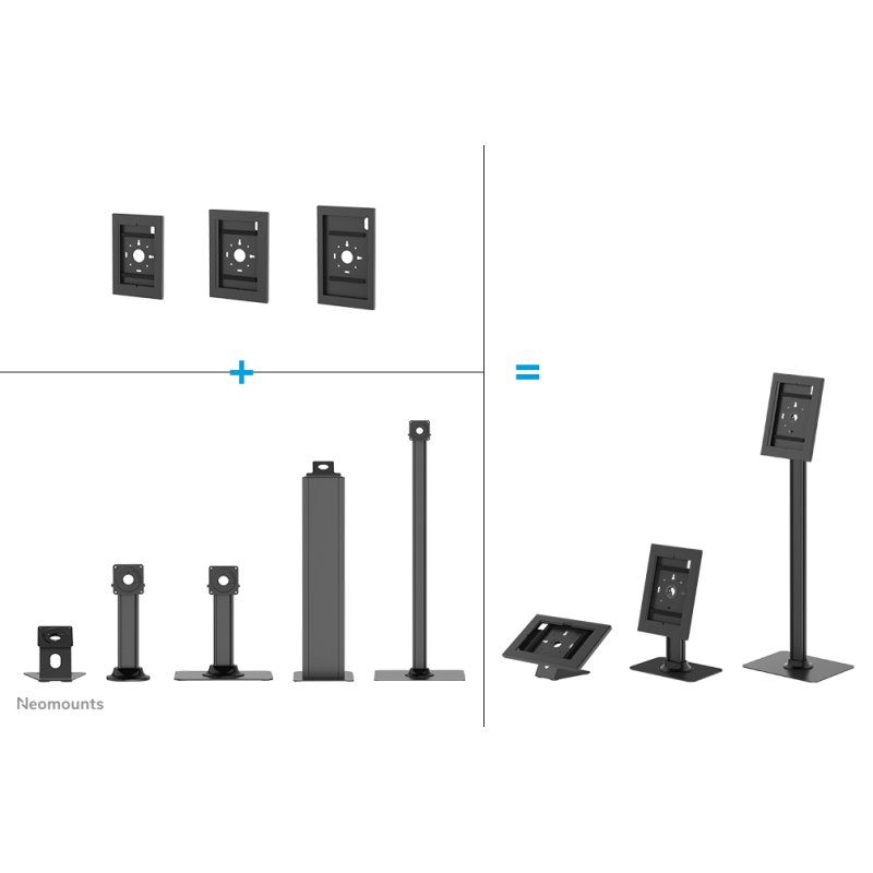 WL15-601BL1 TABLET CASING - LOCKABLE (INCL. LOCK) - VESA 75X