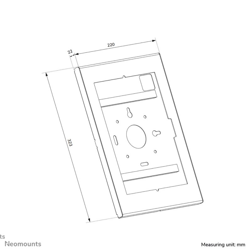 Neomounts WL15-601BL1 Tablet casing - 10.9-11" | 25,4-27,9 cm - lockable