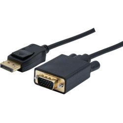 DisplayPort 1.1 to VGA cord Black- 2m