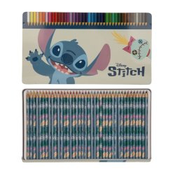 Stitch - Colour pencil in tin box - 40 pcs (1833038)
