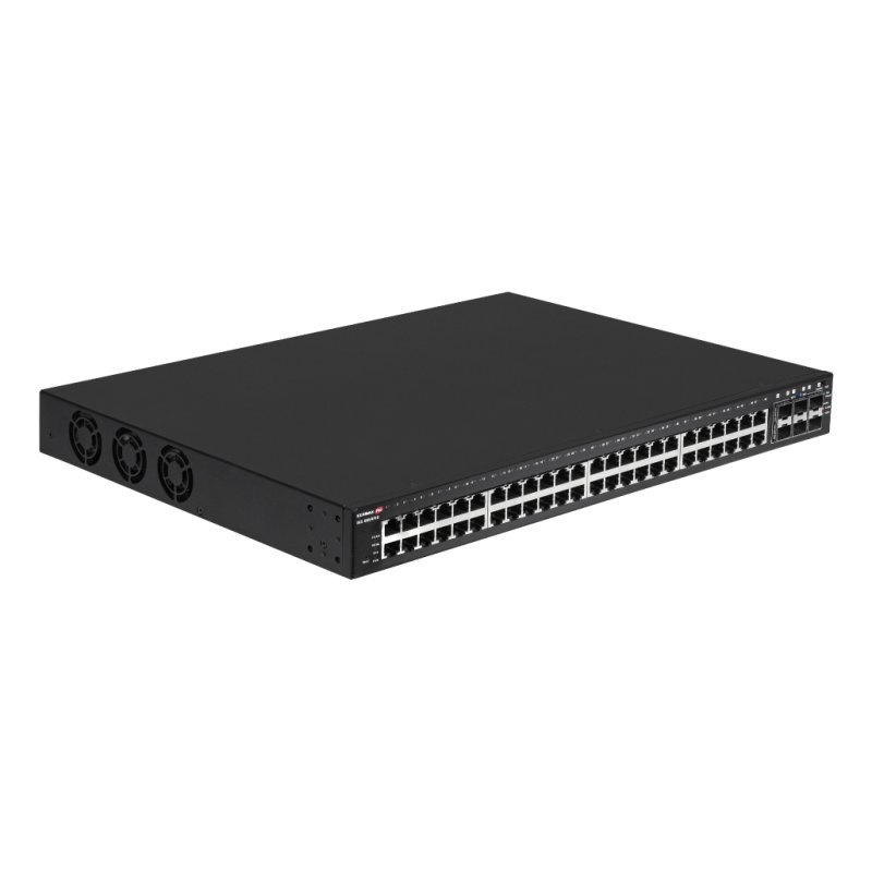 Edimax IGS-5654PLX network switch Managed Gigabit Ethernet (10/100/1000) Power over Ethernet (PoE) 1U Black