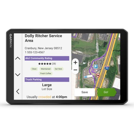 Garmin dēzl LGV820 navigateur Fixé 20,3 cm (8") TFT Écran tactile 405 g Noir
