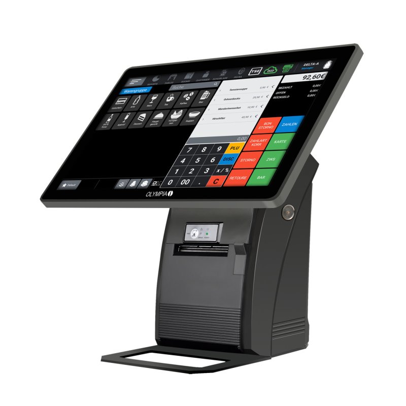 Olympia T215DK All-in-One 38.1 cm (15") Touchscreen Black