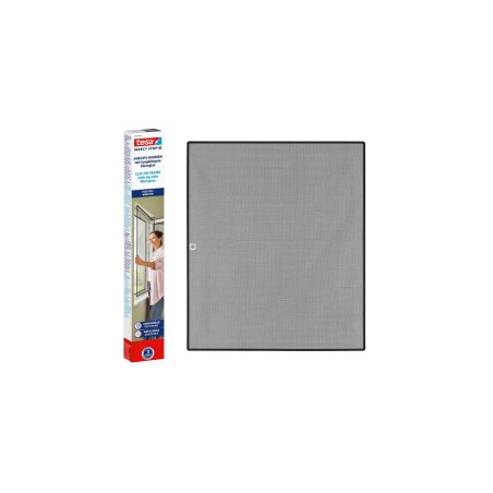 tesa Fliegengitter Insect Stop Clip On anthrazit 1,0 x 1,2 m