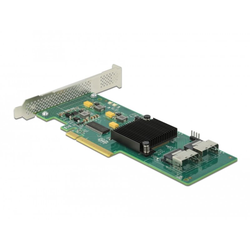 Delock 8 Port SATA PCI Express x8 Karte mit Anschlusskabel