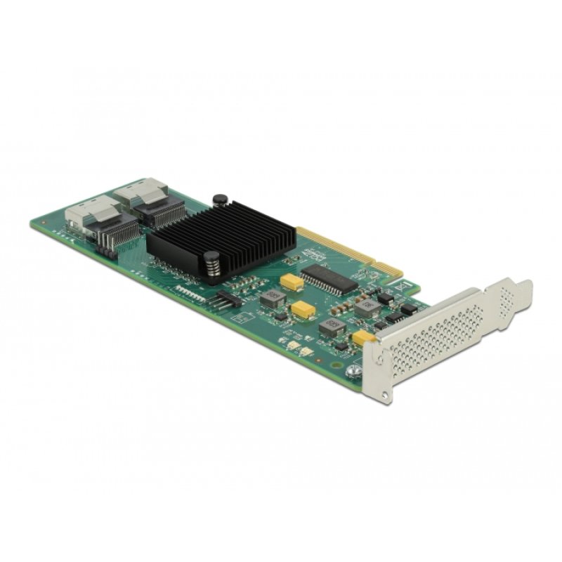 Delock 8 Port SATA PCI Express x8 Karte mit Anschlusskabel