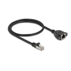 DeLOCK 90774 networking cable Black 0.5 m Cat6a S/FTP (S-STP)