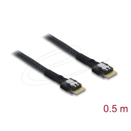 DeLOCK 83016 Serial Attached SCSI (SAS) cable 0.5 m 16 Gbit/s Black