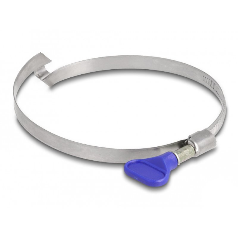 DeLOCK Butterfly Hose Clamp stainless 400 steel with bridge left-handed 80 - 100 mm 5 pieces