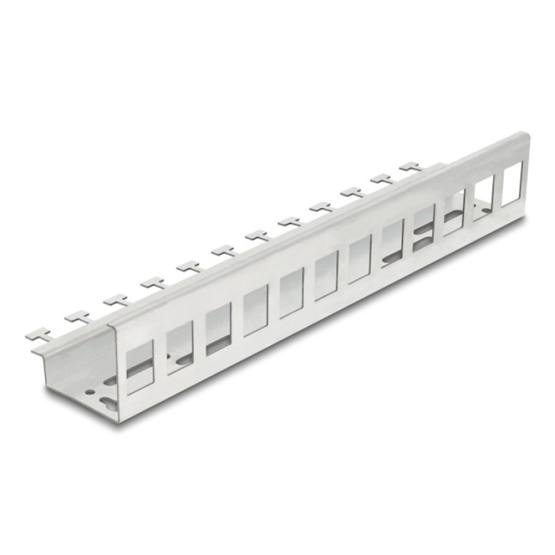 Keystone Metall Halterung 12 Port für Hutschienen und Wandmontage