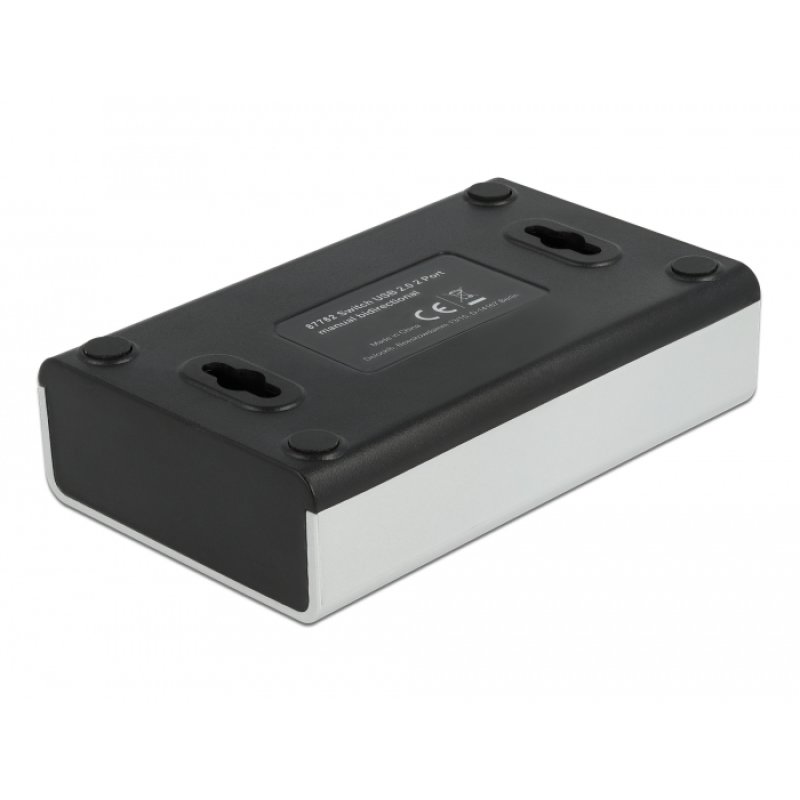 DeLOCK Commutateur USB 2.0 avec 1 x Type-B femelle à 4 x Type-A femelle, manuel, bidirectionnel