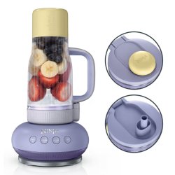 Ninja DB351EUPR blender 0,71 L Mélangeur de table 1100 W Lavande, Jaune