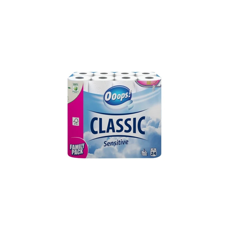 Ooops Ooops Toilet Paper 3 Layers 24 Rolls 125 Sheets