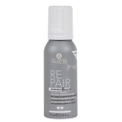 Alama Professional Incredible Mousse Restructuring Hair Mousse For Repair And Volume 75 Ml