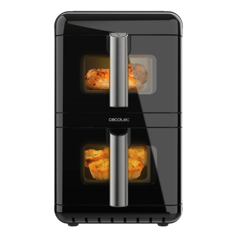 Cecotec Cecofry DuoLevel 12000 Window Double 12 L Autonome 2900 W Friteuse d’air chaud Noir