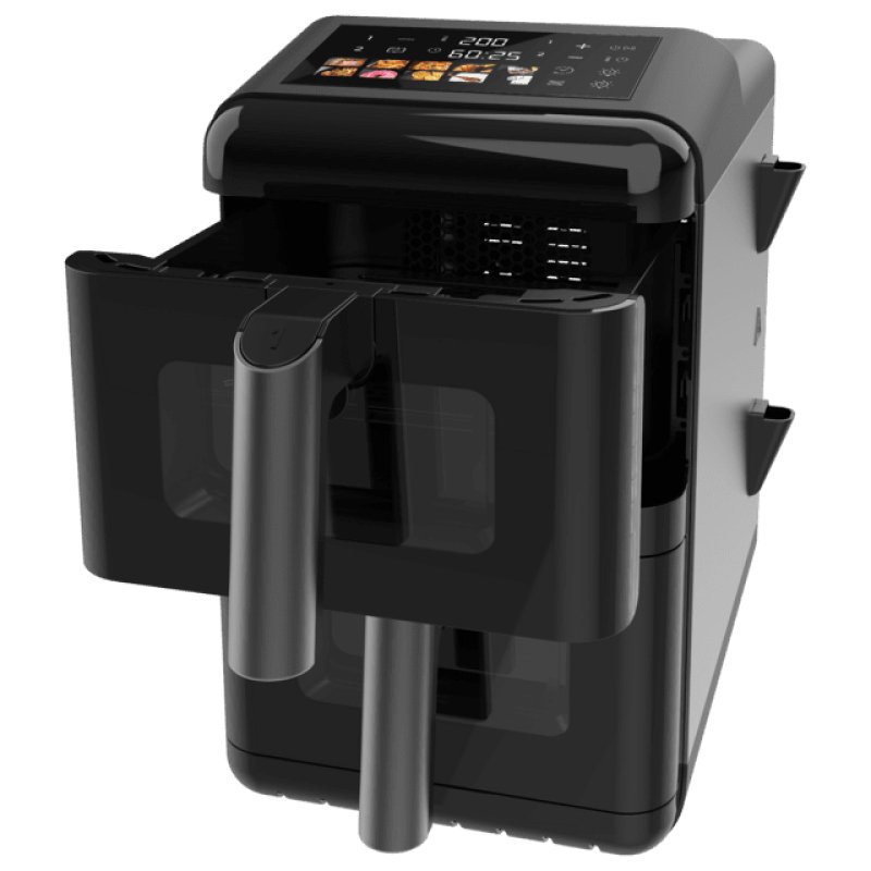 Cecotec Cecofry DuoLevel 12000 Window Double 12 L Stand-alone 2900 W Hot air fryer Black