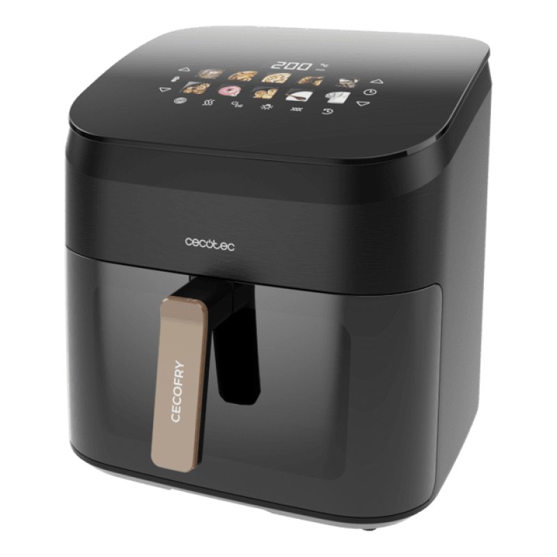 Cecotec Cecofry&Grill Smokin' 8500 Unique 8,5 L 2200 W Friteuse d’air chaud Noir, Marron