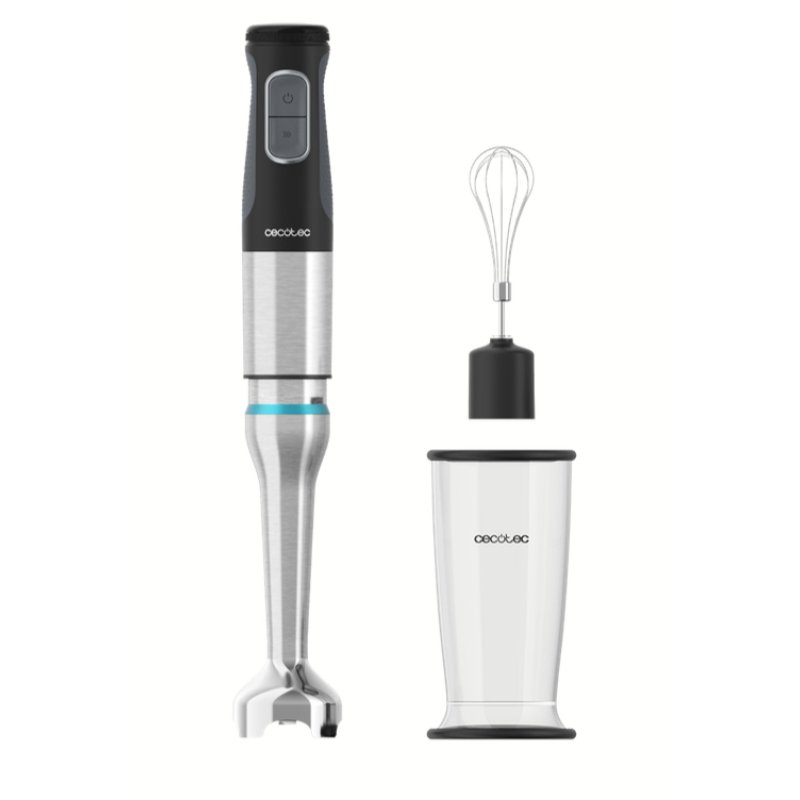 Cecotec 03972 blender Mélangeur par immersion 1500 W Noir, Acier inoxydable