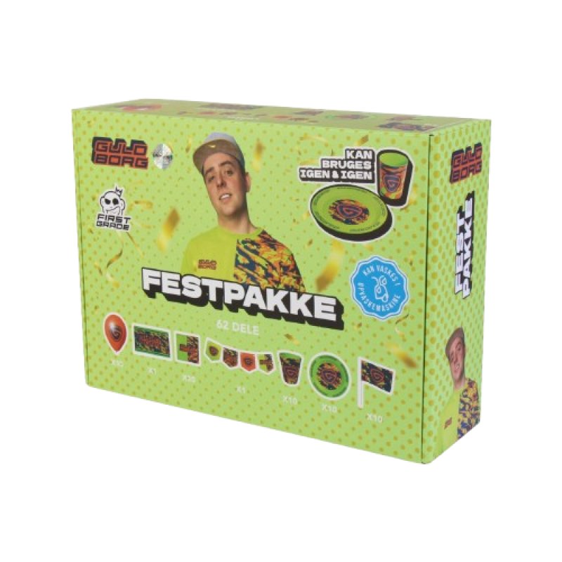 FIRSTGRADE - Partykit 10 pack - Guldborg