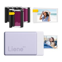 Liene Pearl N200 Pro 2x3" Portable Photo Printer Kit (Purple)