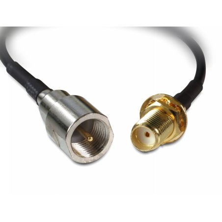 DeLOCK 88587 coaxial cable 0.2 m Black