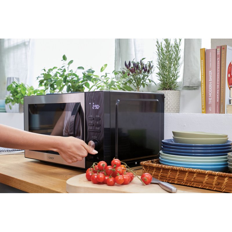 Candy ESSENZA CMCA29EDLB/ST Acier inoxydable Micro-onde combiné Comptoir 29 L 1000 W