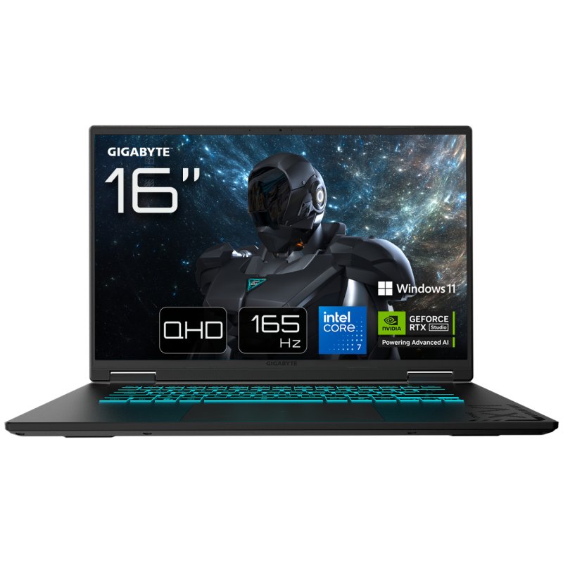 GIGABYTE GAMING A16 PRO DYHG5DECC4SH laptop Intel Core 7 240H Ordinateur portable 40,6 cm (16") Quad HD 32 Go