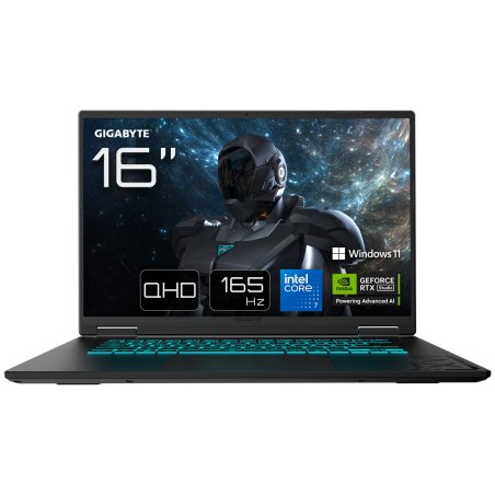 GIGABYTE GAMING A16 PRO DYHG5DECC4SH laptop Intel Core 7 240H 40.6 cm (16") Quad HD 32 GB LPDDR5x-SDRAM 1 TB SSD