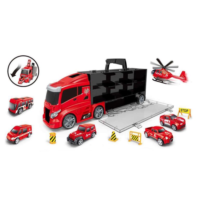 Contruck - Truck with rescue vehicles and signs, fire (534654)