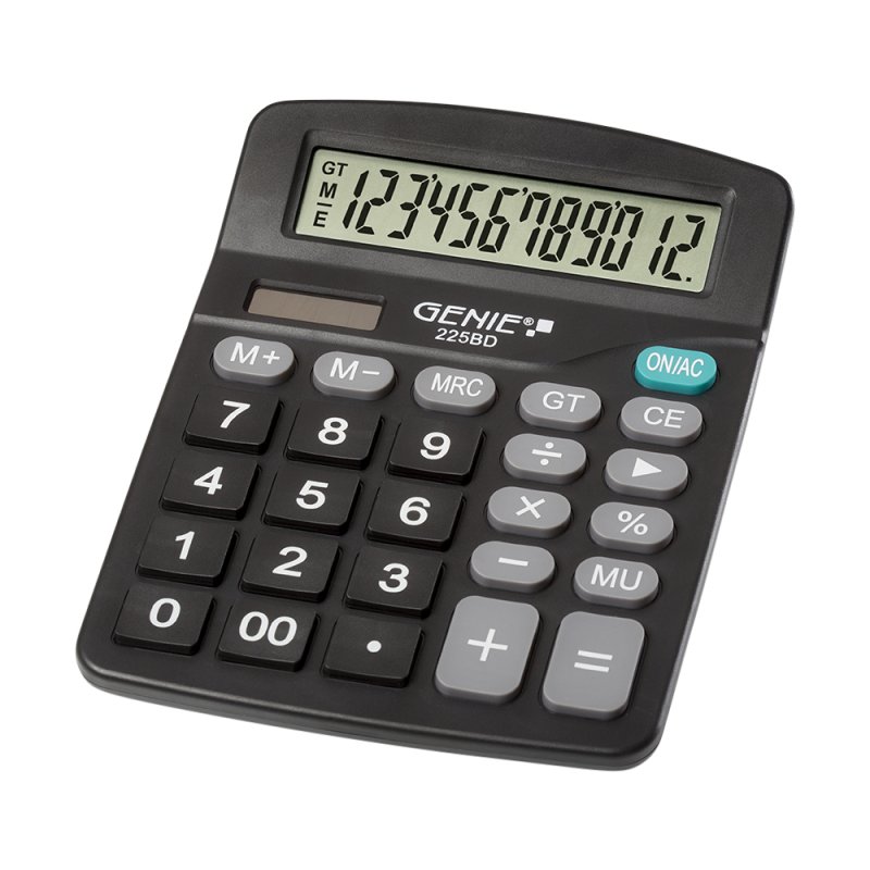 Genie 225 BD calculatrice Bureau Calculatrice basique Noir