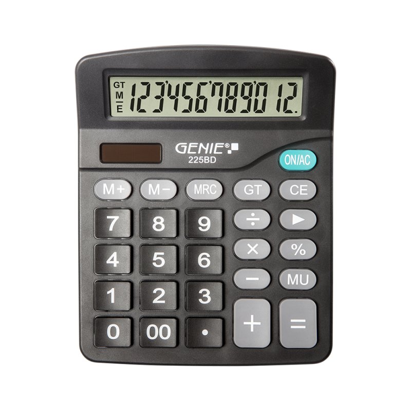 Genie 225 BD calculatrice Bureau Calculatrice basique Noir