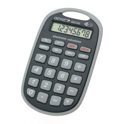 Genie 982 AM calculatrice Poche Calculatrice basique Noir, Gris