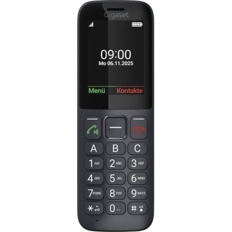 Gigaset Comfort 600 SIM 6,1 cm (2.4") 118 g Noir, Gris