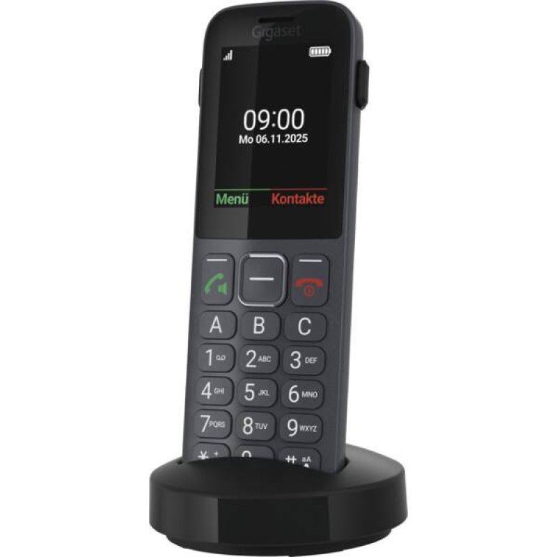 Gigaset Comfort 600 SIM 6,1 cm (2.4") 118 g Noir, Gris